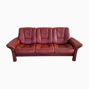 Vintage Reclining Sofa in Leather from Ekornes AS Stressless, 1990s