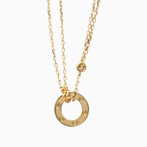 Collier Love Circle B7224509 Or Rose [18k] Diamant Hommes,femmes Mode Pendentif Collier carat/0.03 [Or Rose] de Cartier