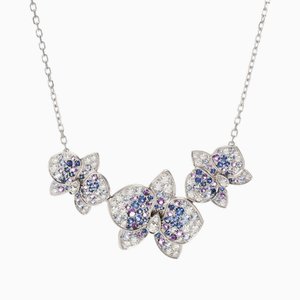 Caresse Dorchidepal Diamond - Collar de oro blanco K18 para mujer de Cartier
