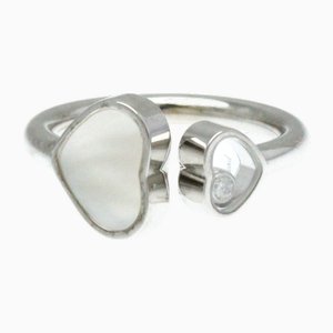 Happy Diamond Heart 829482 White Gold [18k] Fashion Shell Band Ring Silver from Chopard