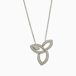 Collana con ciondolo a grappolo di gigli Pt950 platino e diamante da 0,68 ct Pedpmqrflc di Harry Winston