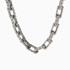 Collar de cadena con monograma M00307 de metal para hombre de Louis Vuitton