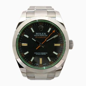Milgauss 116400gv Automatic, Random Number, Black Dial, Watch, Mens from Rolex