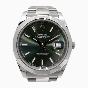 Uhr mit Mintgrünem Zifferblatt von Rolex