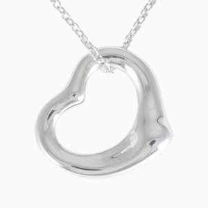Collar con forma de corazón de plata de Tiffany