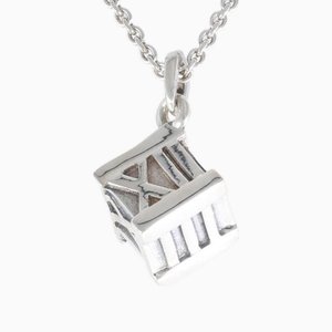 Atlas Cube Silver Necklace from Tiffany