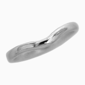 Anillo de banda curvado de plata de Tiffany