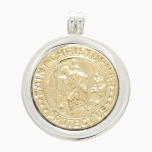 St. Christopher Silver Pendant Top from Tiffany