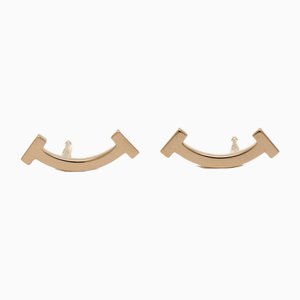 T Smile Earrings in Pink Gold from Tiffany & Co., Set of 2