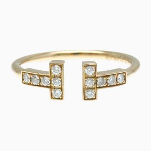 T Wire Ring in Pink Gold from Tiffany
