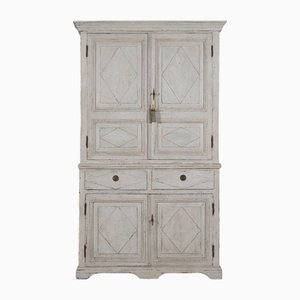 Gustavian Cabinet with Carvings
