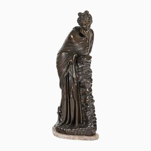Escultura de bronce de Napoleón III del siglo XIX de F. Barbedienne, siglo XIX, período Napoleón Iii.
