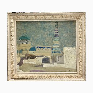 Dmitrij Kosmin, Bukhara Evening, Oil Painting, 1975, Framed