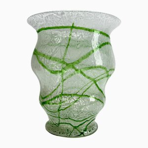 Foam Art Glass Vase by Johann Loetz Widow, 1930s