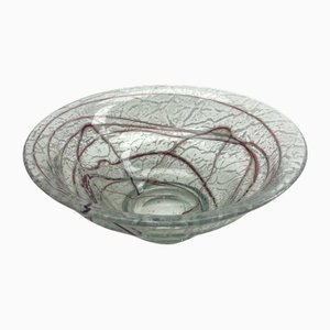Foam Glass Bowl by Johann Loetz Widow for Klostermühle, 1950