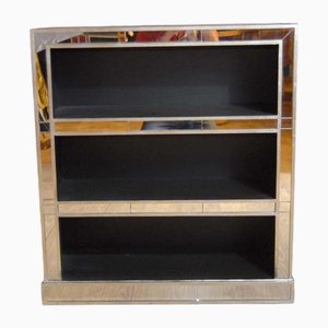 Art Deco Mirrored Bookcase Open Front