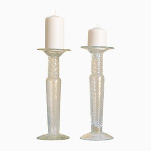 Candleholders in Murano Glass by Franco Moretti, Italy, 1960s, Set of 2