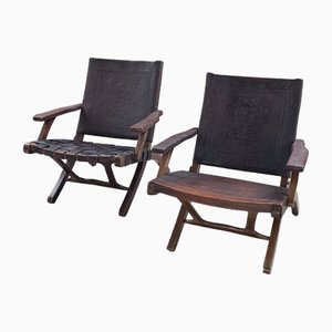 Inca Chairs by Angel I. Pazmino, 1960s, Set of 2