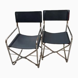 Model April Folding Chairs by Gae Aulenti for Zanotta, 1980s, Set of 2