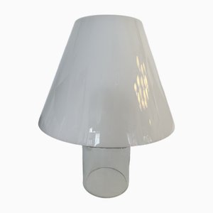 Italian Lamp with Murano Glass Shade by Murano Due, 1980s