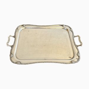 Large Antique Edwardian Silver Plated Tea Tray, 1900