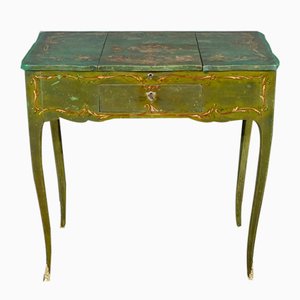 Small Louis XV Style Painted Oak Dressing Table, Late 18th Century