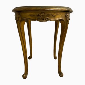 Mesa de centro dorada estilo imperial