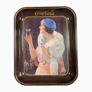 Vintage Coca Cola Tablett, 1970er