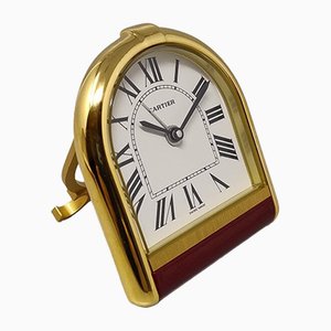 Reloj despertador Romane suizo de Cartier, años 80