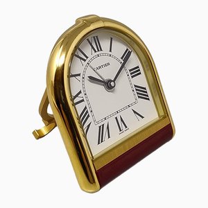 Swiss Romane Alarm Clock Pendulette from Cartier, 1980s