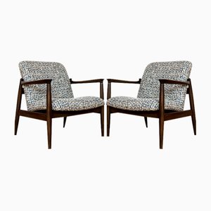Set of GFM-64 Armchairs by Edmund Homa for Gościńskie Furniture Fabryki, 1960s