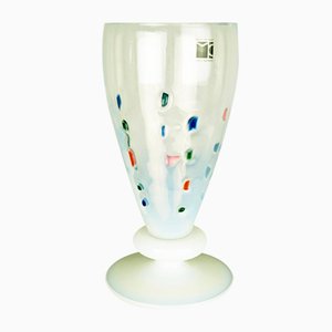 Multicolored & Opaline Murano Glass Bowl by Carlo Moretti, 2002