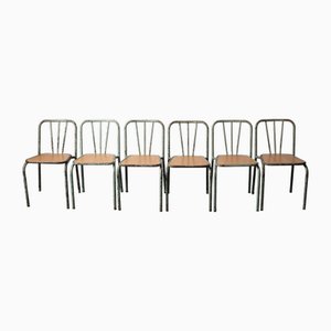 Vintage Industrial Chairs, 1960s, Set of 6