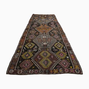 Tappeto Kilim Runner colorato, Turchia, anni '60