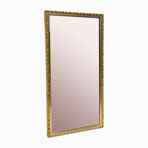 Vintage Mirror in Wood and Gilded Stucco, 1980s