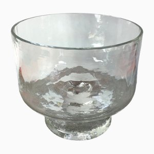 Mid-Century Modern Thick Glass Fruit Bowl, 1970s