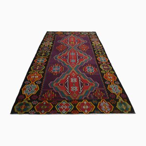 Vintage Turkish Purple Floor Rug, 1960s