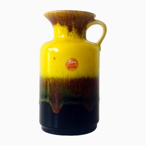 Deutsche Keramikvase von Jasba, 1970er