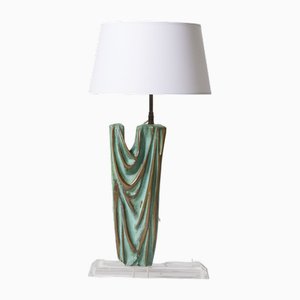 Lámpara de mesa vintage de bronce