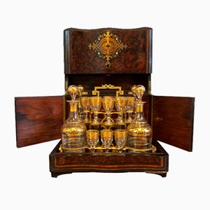 French Napoleon III Liquor Box Set, Set of 20