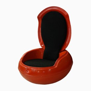 Fauteuil de Jardin Spage Age Rouge par Peter Ghychy, 1960s