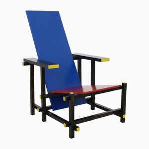 Dutch Bauhaus Lounge Chair by Gerrit Rietveld, 1980s