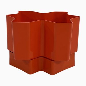 Orange Prisma Planter by Gianni Celada for Programma-Vastill, 1970s