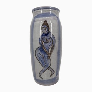 Mid-Century German Studio Ceramic Vase, 1960
