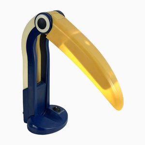 Blue and Yellow Toucan Lamp by H.T Huang for Huanglite, 1980s