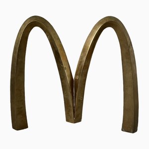 Mac Donald's Schild aus Messing, 1970