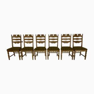 Razorblade Chairs by Henning Kjærnulf, Set of 6