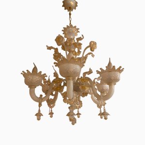 Italian Style Murano Glass Seta Chandelier by Simoeng