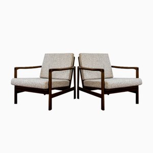 Mid-Century Armchairs by Zenon Bączyk, 1960s, Set of 2