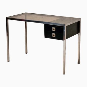 Vintage Desk in Metal and Wood by Guy Lefèvre, 1970